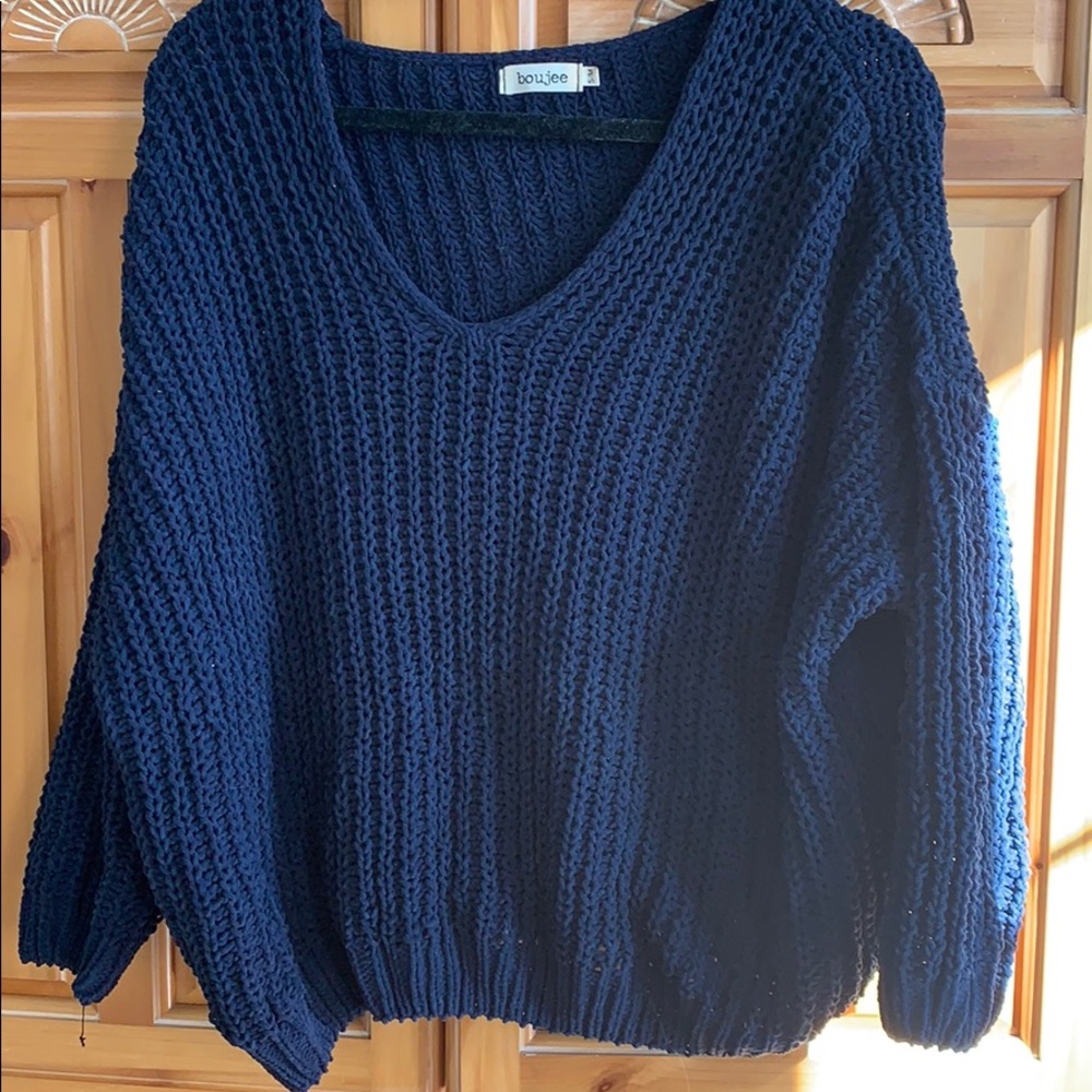 Navy Knit Sweater